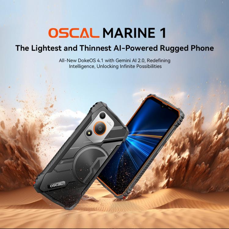Blackview Oscal Marine 1, 6.56인치 안드로이드 15 Unisoc UMS9230E T615 옥타 코어, 네트워크: 4G, OTG, NFC, 4GB+128GB