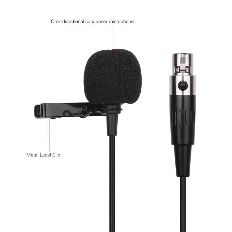 금속 라발리에 마이크, 케이블 길이: 1.5m, 3핀 XLR 헤드, 4핀 XLR 헤드