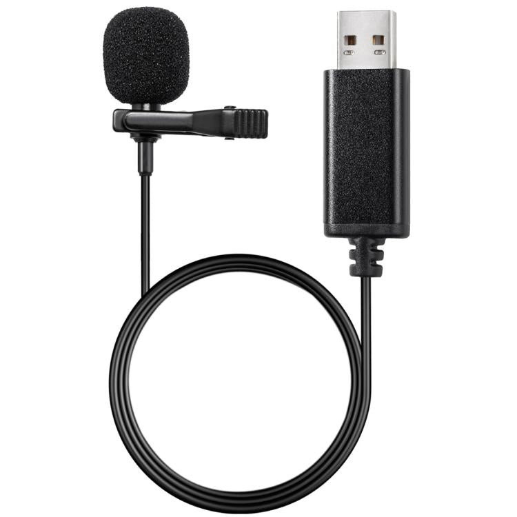 USB 인터페이스 노트북용 라발리에 마이크 라이브 회의 녹음용, USB 인터페이스