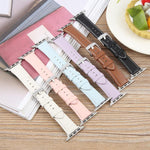 실크 마이크로화이버 가죽 시계줄, 애플 워치 46mm / 49mm / 45mm / 44mm용, 애플 워치 42mm / 41mm / 40mm / 38mm용