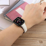 실크 마이크로화이버 가죽 시계줄, 애플 워치 46mm / 49mm / 45mm / 44mm용, 애플 워치 42mm / 41mm / 40mm / 38mm용
