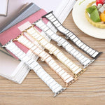 Three Beads 세라믹 18mm 스틸 시계줄, 애플 워치 46mm / 49mm / 45mm / 44mm용, 애플 워치 42mm / 41mm / 40mm / 38mm용