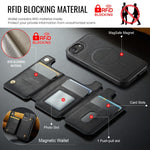 MAGKING K3 시리즈 MagSafe RFID 카드 가방 분리형 폰 케이스, 아이폰 17e / 16e용, 아이폰 17용, 아이폰 16 프로 맥스용, 아이폰 16 프로용, 아이폰 16 플러스용, 아이폰 16용