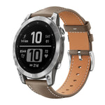 xDfind Flat Head Black Shark Fine Grain Leather Watch Band, For Garmin Fenix 8/7/6/5 22mm 20mm, For Garmin Fenix 8/7X/6X/5X 26mm 22mm, For Garmin Forerunner 220/735/735XT/230/235 20mm, For Garmin Forerunner 35/30/35j 20mm