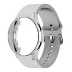 실리콘 시계 밴드와 TPU 케이스, Samsung Galaxy Watch 7 44mm용, Samsung Galaxy Watch 7 40mm용, Samsung Galaxy Watch 4 Classic 46mm용, Samsung Galaxy Watch 4 Classic 42mm용