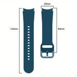 실리콘 시계 밴드와 TPU 케이스, Samsung Galaxy Watch 7 44mm용, Samsung Galaxy Watch 7 40mm용, Samsung Galaxy Watch 4 Classic 46mm용, Samsung Galaxy Watch 4 Classic 42mm용