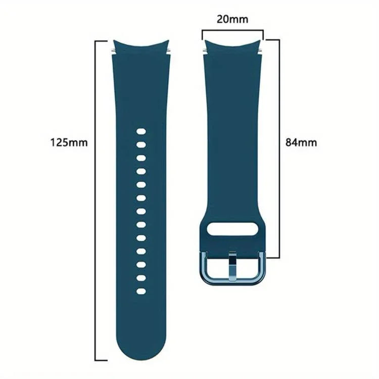 실리콘 시계 밴드와 TPU 케이스, Samsung Galaxy Watch 7 44mm용, Samsung Galaxy Watch 7 40mm용, Samsung Galaxy Watch 4 Classic 46mm용, Samsung Galaxy Watch 4 Classic 42mm용