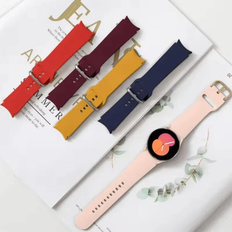 실리콘 시계 밴드와 TPU 케이스, Samsung Galaxy Watch 7 44mm용, Samsung Galaxy Watch 7 40mm용, Samsung Galaxy Watch 4 Classic 46mm용, Samsung Galaxy Watch 4 Classic 42mm용