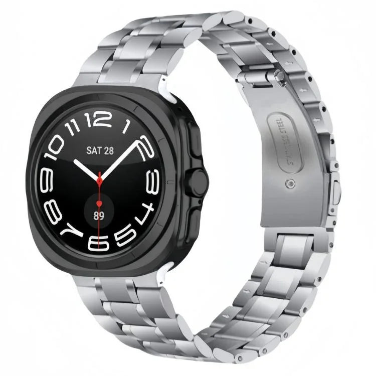 5비즈 스테인리스 스틸 메탈 시계 밴드, Samsung Galaxy Watch Ultra / Ultra 2025용, Samsung Galaxy Watch8 / Watch8 Classic용