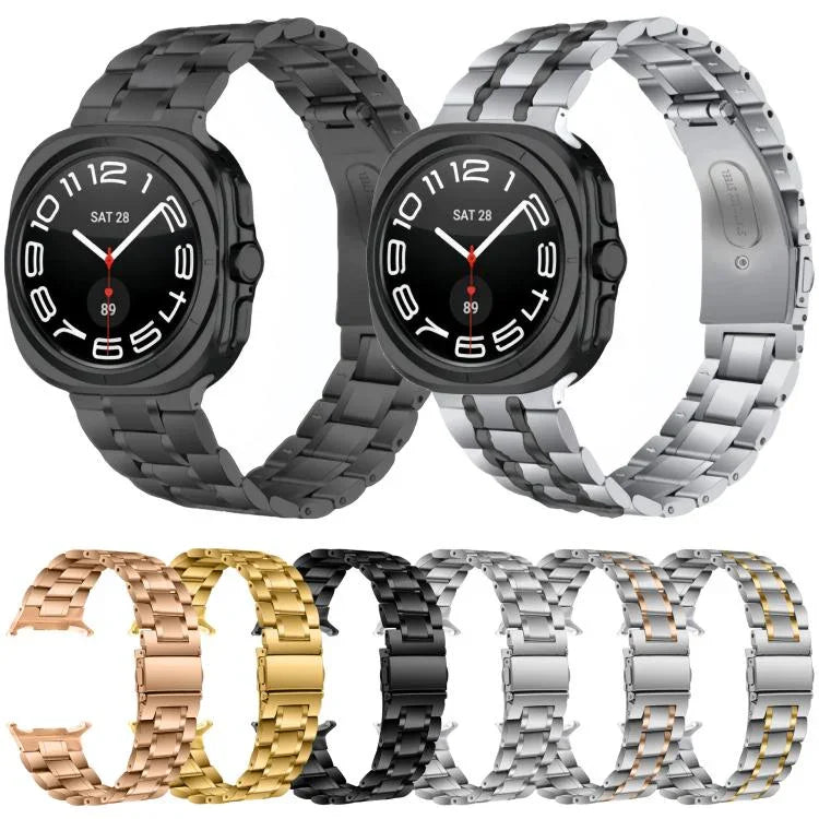 5비즈 스테인리스 스틸 메탈 시계 밴드, Samsung Galaxy Watch Ultra / Ultra 2025용, Samsung Galaxy Watch8 / Watch8 Classic용