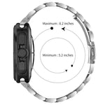 5비즈 스테인리스 스틸 메탈 시계 밴드, Samsung Galaxy Watch Ultra / Ultra 2025용, Samsung Galaxy Watch8 / Watch8 Classic용