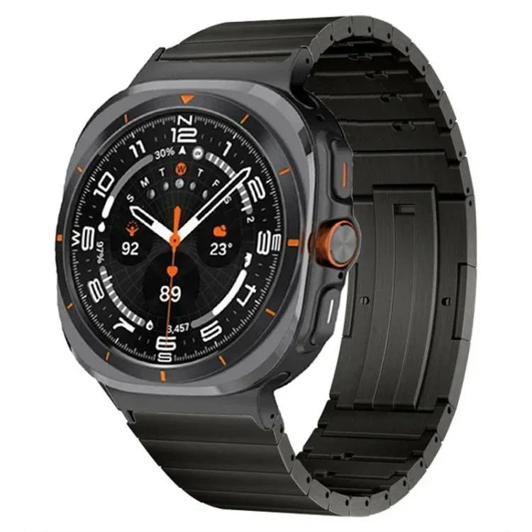 원 비즈 사이드 슬라이드 퀵 릴리스 버클 티타늄 합금 시계 밴드, Samsung Galaxy Watch Ultra / Ultra 2025용, Samsung Galaxy Watch8 / Watch8 Classic용