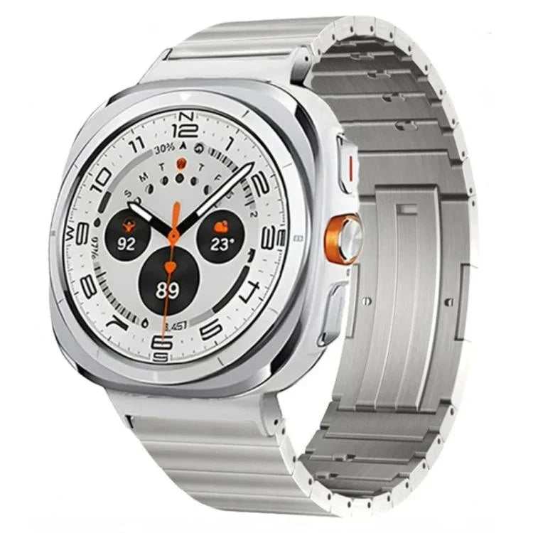 원 비즈 사이드 슬라이드 퀵 릴리스 버클 티타늄 합금 시계 밴드, Samsung Galaxy Watch Ultra / Ultra 2025용, Samsung Galaxy Watch8 / Watch8 Classic용