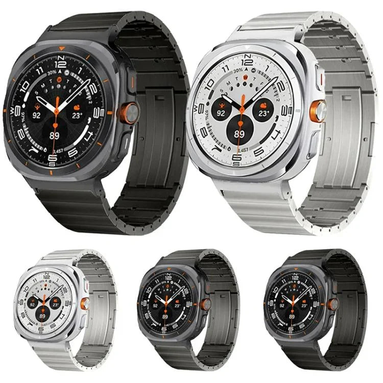 원 비즈 사이드 슬라이드 퀵 릴리스 버클 티타늄 합금 시계 밴드, Samsung Galaxy Watch Ultra / Ultra 2025용, Samsung Galaxy Watch8 / Watch8 Classic용