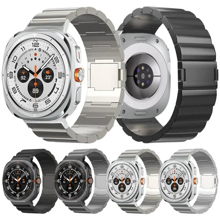 원 비즈 자석 버클 티타늄 합금 시계 밴드, Samsung Galaxy Watch Ultra / Ultra 2025용, Samsung Galaxy Watch8 / Watch8 Classic용