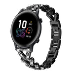 xDfind Small Twist Diamond Metal Watch Band, 20mm For COROS APEX 2 42mm / PACE 2, 20mm For Huawei Watch GT4 / GT3 / GT2, 20mm For Amazfit Bip U / Bip Lite / Bip 3 Pro, 20mm For Amazfit GTS4 Mini/3/2 /2e/2 Mini, 20mm For Xiaomi Haylou RS4 Plus LS11 / LS...