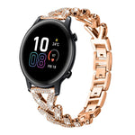 xDfind Small Twist Diamond Metal Watch Band, 20mm For COROS APEX 2 42mm / PACE 2, 20mm For Huawei Watch GT4 / GT3 / GT2, 20mm For Amazfit Bip U / Bip Lite / Bip 3 Pro, 20mm For Amazfit GTS4 Mini/3/2 /2e/2 Mini, 20mm For Xiaomi Haylou RS4 Plus LS11 / LS...