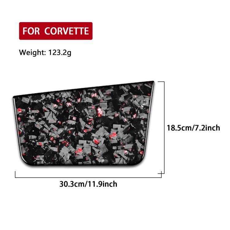 Forged Gold Foil Carbon Fiber Car Front Passenger Seat Panel Decorative Sticker for Chevrolet Corvette C8 2020-, Right Driver, Front Passenger Seat Panel, Right Driver