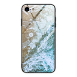 Marble Pattern Glass Protective Case, For iPhone 12 mini, For iPhone 12 Pro Max, For iPhone 11 Pro, For iPhone SE 2022 / SE 2020 / 8 / 7, For iPhone X