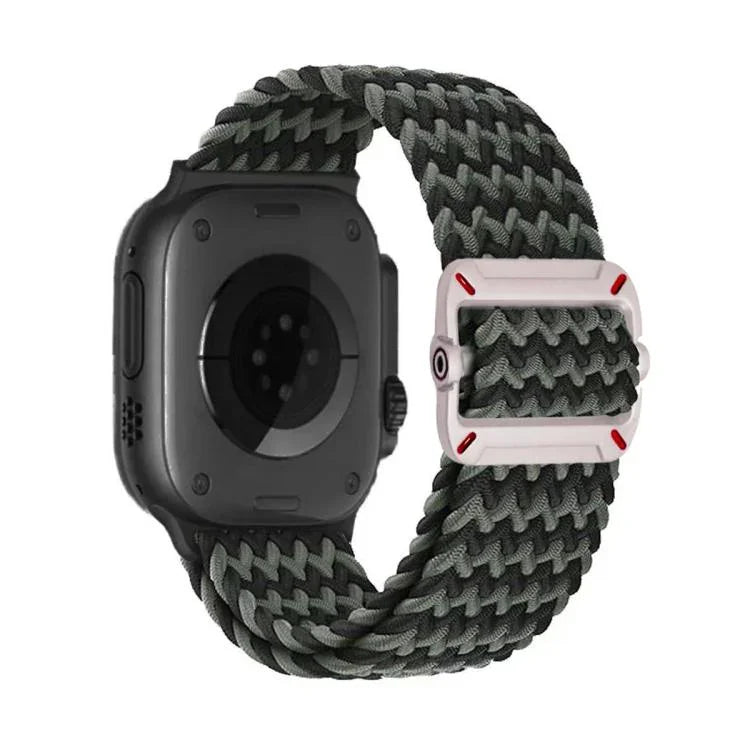 더블 루프 기계식 버클 나일론 꼬임 시계줄, 애플 워치 46mm / 49mm / 45mm / 44mm용