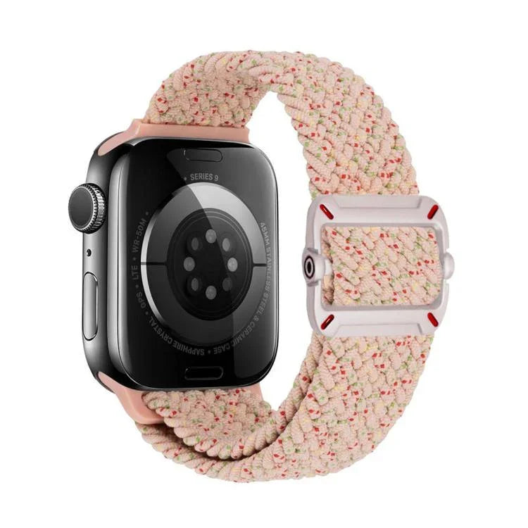 더블 루프 기계식 버클 나일론 꼬임 시계줄, 애플 워치 46mm / 49mm / 45mm / 44mm용