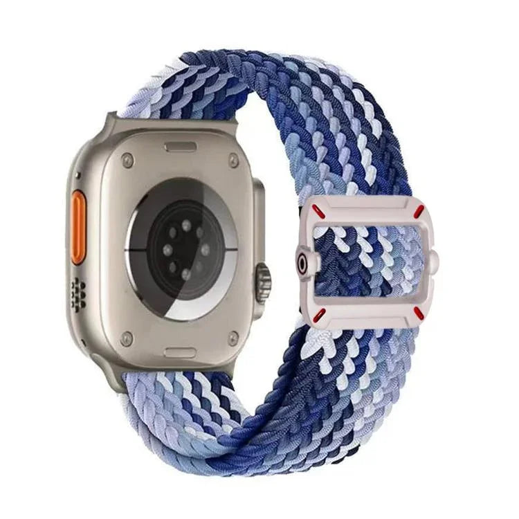 더블 루프 기계식 버클 나일론 꼬임 시계줄, 애플 워치 46mm / 49mm / 45mm / 44mm용