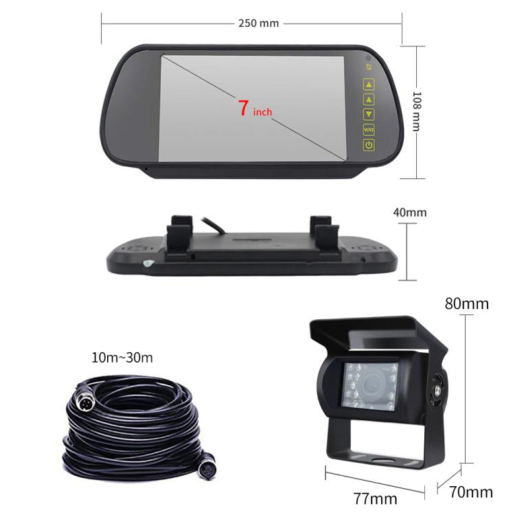 7 inch Car Reversing Rearview Camera Monitor Kit, Car Rearview Camera Monitor Kit