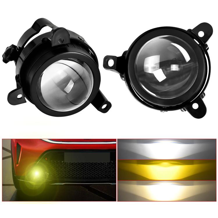 T11 2pcs/Pack 55W 3 inch High Power Dual Lens Fog Light, Low Holder for LADA Priora 2007-2013, High Holder for LADA VAZ 2170 / 2171 / 2072, Left and Right Oblique Angle for LADA 2190 / 2192