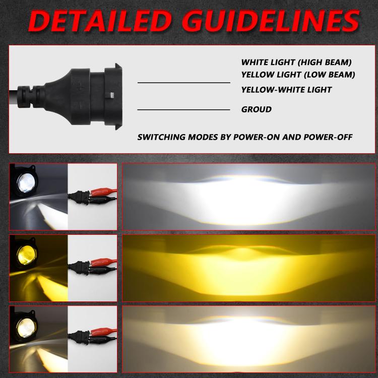 T14 2pcs/Pack 55W 3 inch High Power Dual Lens Fog Light Left and Right Mount Holder Style, For DAF Trucks