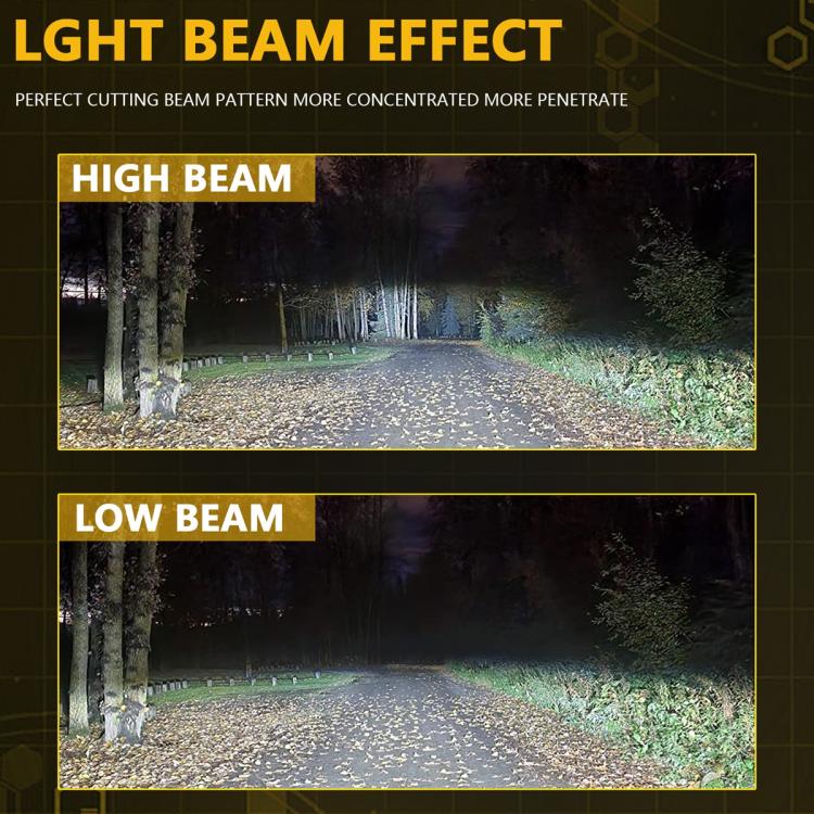 2pcs/Pack 35W 3000LM 6500K IP68 Waterproof Car LED Headlight Bulb, 9005, 9006, H1, H4, H7, H11