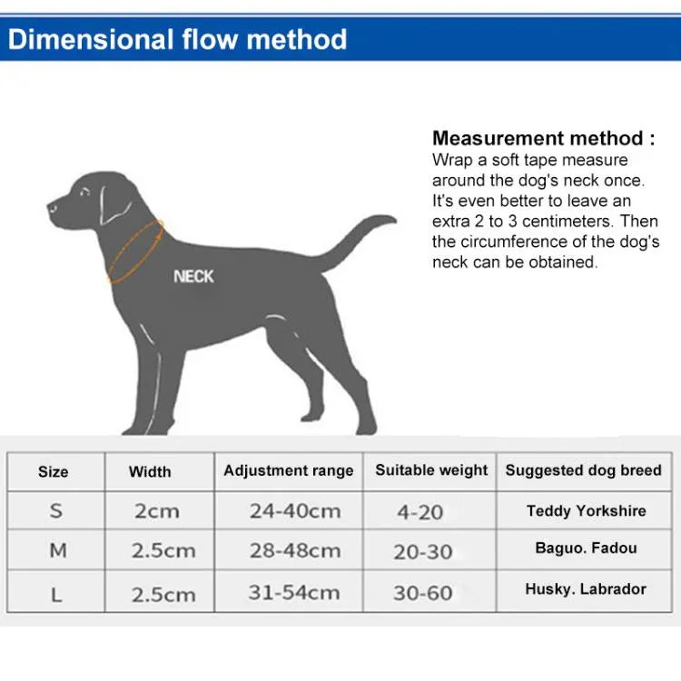 Pet Reflective Collar Nylon Black Buckle, S, M, L, Nylon Collar, S, Nylon Collar, M, Nylon Collar, L