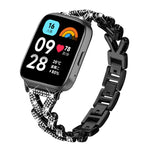 20mm xDfind Small Twist Diamond Metal Watch Band, For Xiaomi Band 10 Pro/9 Pro/Redmi Watch 6/5/4, For Redmi Watch 3 Active / Watch 3 Lite, For Redmi Watch 3