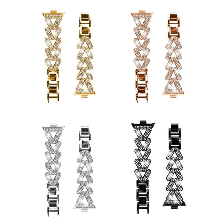 20mm xDfind Small Twist Diamond Metal Watch Band, For Xiaomi Band 10 Pro/9 Pro/Redmi Watch 6/5/4, For Redmi Watch 3 Active / Watch 3 Lite, For Redmi Watch 3