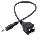 3.5mm 수컷 to RJ45 암컷 네트워크 포트 터치스크린 어댑터 케이블, Thunderstone용