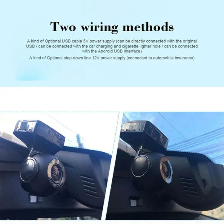 USB WiFi HD 야간 시야 숨겨진 차량용 블랙박스