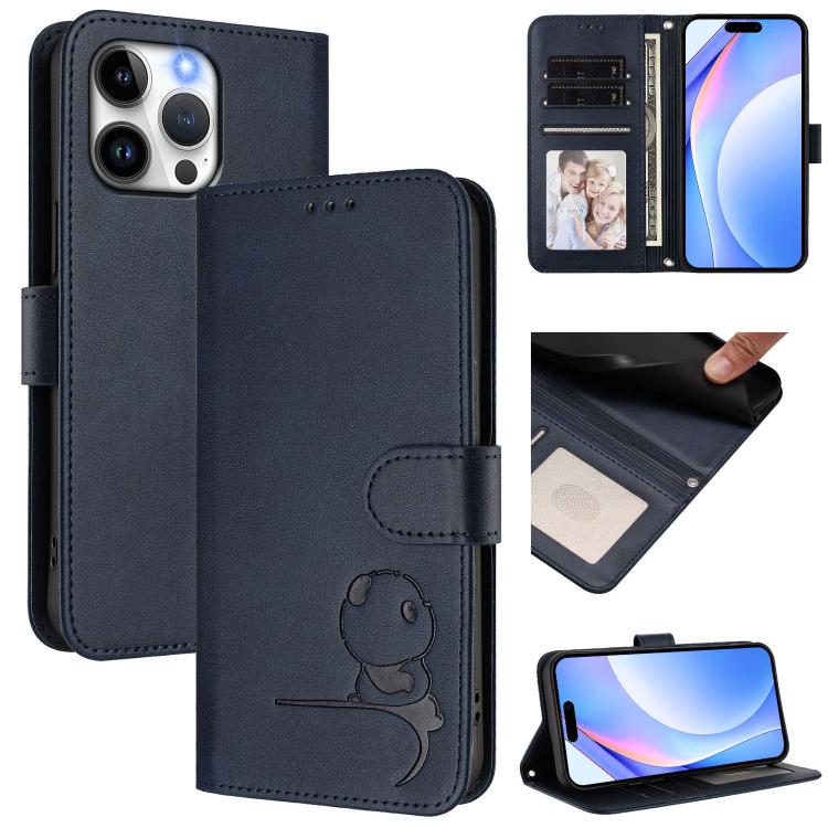리터 판다 엠보싱 RFID 가죽 폰 케이스 목걸이 끈 포함, iPhone 14 Pro Max용, iPhone SE 2022 / 2020 / 8 / 7용, iPhone 13 Pro Max용, iPhone 13 Pro용, iPhone 13 mini용, iPhone 12 / 12 Pro용, iPhone 12 Pro Max용, iPhone 12 mini용