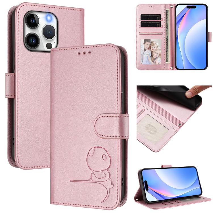 리터 판다 엠보싱 RFID 가죽 폰 케이스 목걸이 끈 포함, iPhone 14 Pro Max용, iPhone SE 2022 / 2020 / 8 / 7용, iPhone 13 Pro Max용, iPhone 13 Pro용, iPhone 13 mini용, iPhone 12 / 12 Pro용, iPhone 12 Pro Max용, iPhone 12 mini용