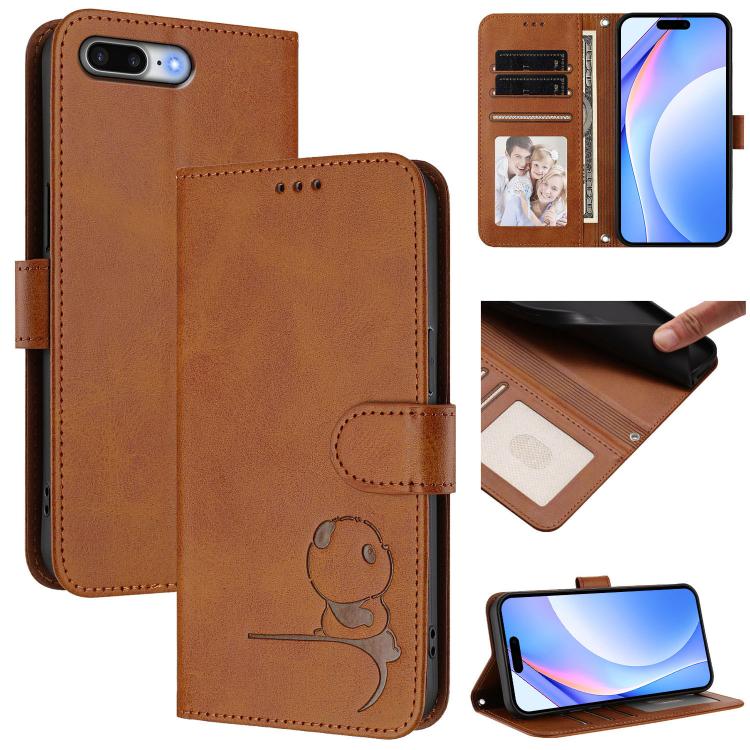 리터 판다 엠보싱 RFID 가죽 폰 케이스 목걸이 끈 포함, iPhone 11 Pro Max용, iPhone 11용, iPhone 11 Pro용, iPhone X / XS용, iPhone XR용, iPhone XS Max용, iPhone 8 Plus / 7 Plus용