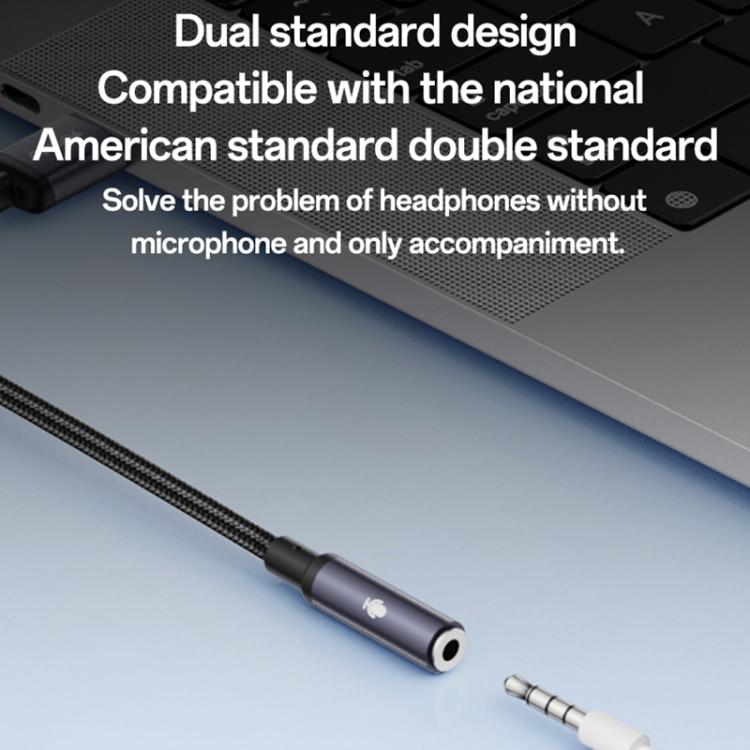 Yesido YAU46 USB to 3.5mm 알루미늄 합금 오디오 어댑터, YAU46
