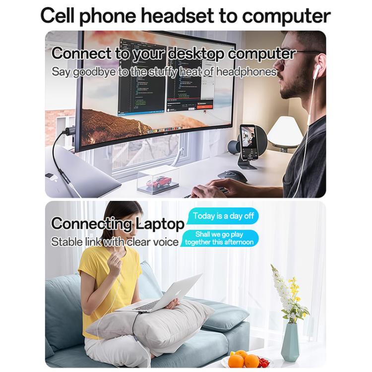 Yesido YAU46 USB to 3.5mm 알루미늄 합금 오디오 어댑터, YAU46