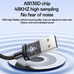 Yesido YAU46 USB to 3.5mm 알루미늄 합금 오디오 어댑터, YAU46