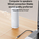 Yesido YAU46 USB to 3.5mm 알루미늄 합금 오디오 어댑터, YAU46