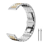 xDfind Seven-bead Solid Stainless Steel Watch Band, 14mm, 18mm, 20mm, 22mm