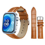 xDfind Bamboo Texture Pin Buckle Leather Watch Band, For Huawei Watch Fit 5 / Fit 5 Pro 20mm, For Huawei Band 10 / 9 / 8 14mm, For Huawei Watch D2 22mm
