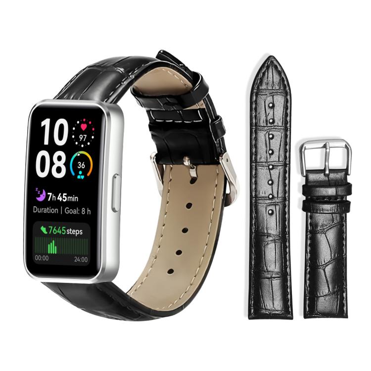 xDfind Bamboo Texture Pin Buckle Leather Watch Band, For Huawei Watch Fit 5 / Fit 5 Pro 20mm, For Huawei Band 10 / 9 / 8 14mm, For Huawei Watch D2 22mm