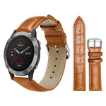 xDfind Bamboo Texture Pin Buckle Leather Watch Band, For Garmin Fenix 8/7X/6X/5X 26mm 22mm, For Garmin Fenix 8/7/6/5 22mm 20mm, For Garmin Fenix 8/7S/6S/5S 20mm 18mm, For Garmin Forerunner 45/45S/Swim2 18mm                                              ...