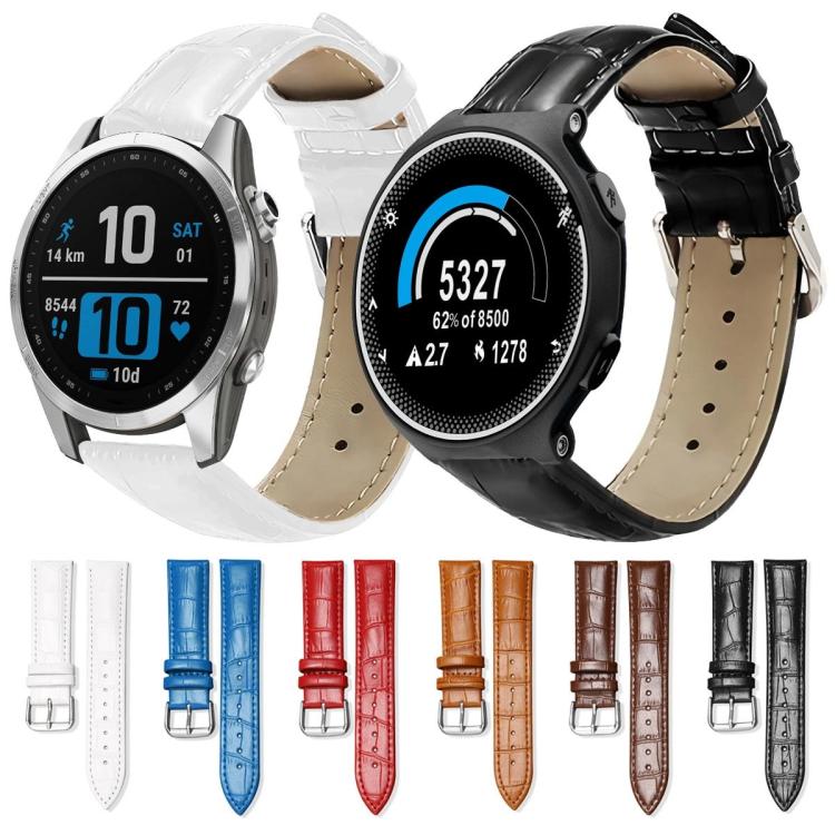 xDfind Bamboo Texture Pin Buckle Leather Watch Band, For Garmin Fenix 8/7X/6X/5X 26mm 22mm, For Garmin Fenix 8/7/6/5 22mm 20mm, For Garmin Fenix 8/7S/6S/5S 20mm 18mm, For Garmin Forerunner 45/45S/Swim2 18mm                                              ...