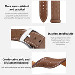 xDfind Flat Head Black Shark Fine Grain Leather Watch Band, 22mm For Suunto Race S / Race / 9 Peak / 5 Peak