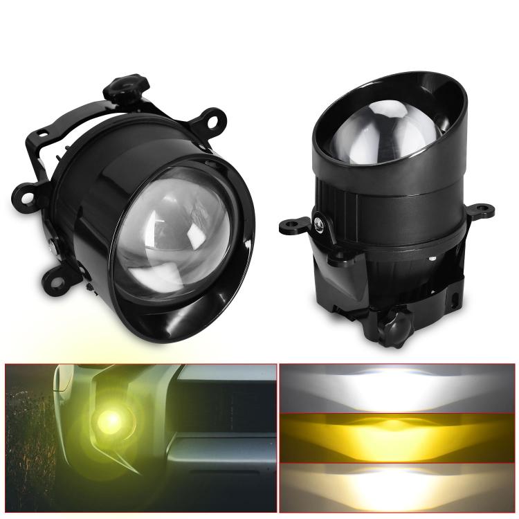 T09 2pcs/Pack 55W 3 inch High Power Dual Lens Fog Light, T09 Four-corner Universal, T09 Oblique Universal