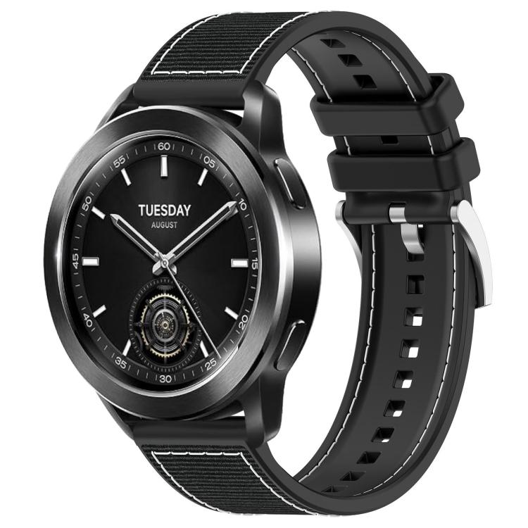 xDfind Hybrid Nylon Braid Silicone Watch Band, 22mm For Xiaomi Watch S3 / 2 Pro / S2 / S1, 22mm For Xiaomi Haylou?Watch S001 / LS02 Pro, 20mm For Xiaomi Haylou RS4 Plus LS11 / LS12